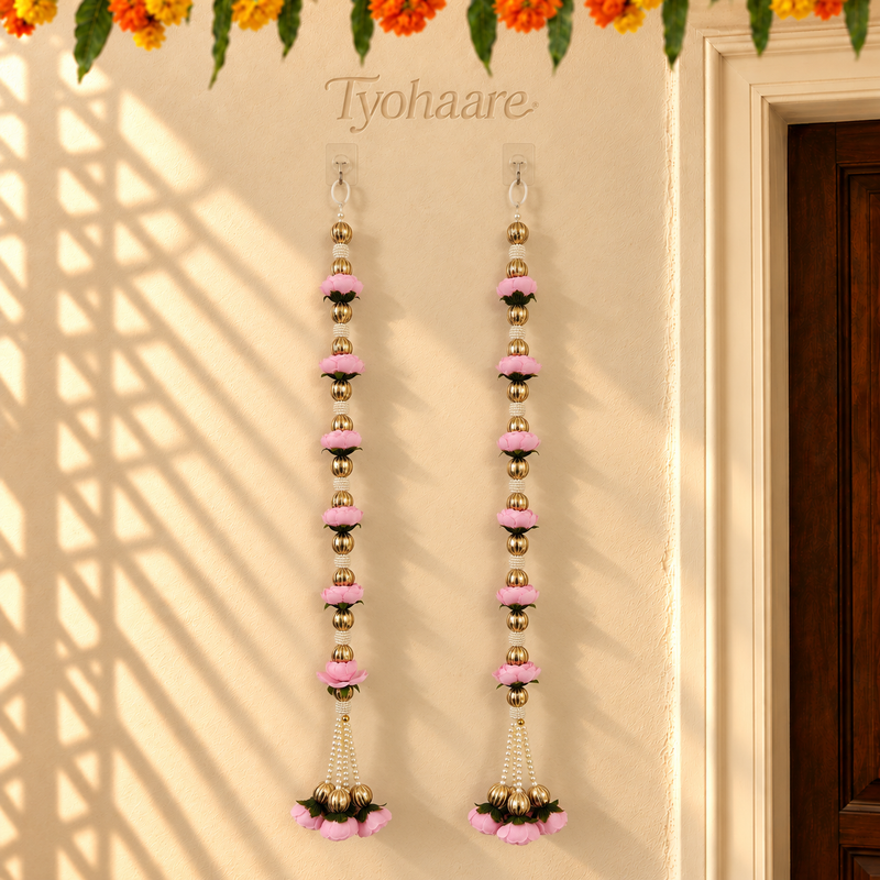 Gulabi Floral Pearl Hanging