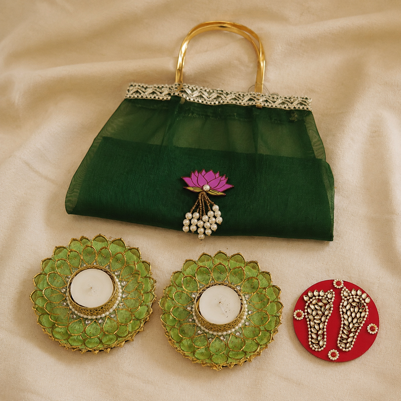 Orange Shubh Labh Gift Set