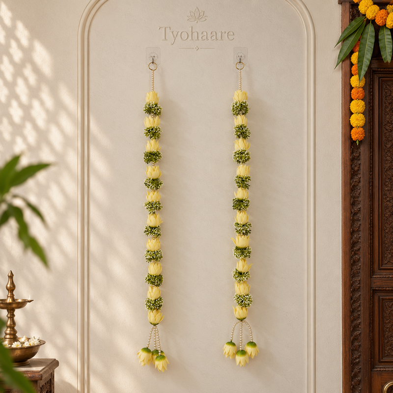 Yellow Lotus Pearl Hanging