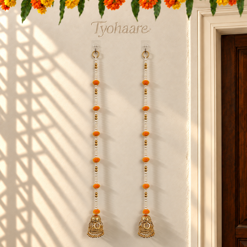 Marigold Jhumka Floral Hanging