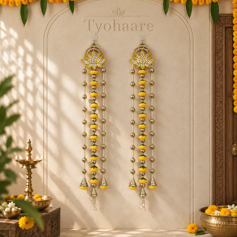 Peeli Pushp Long Floral Hanging