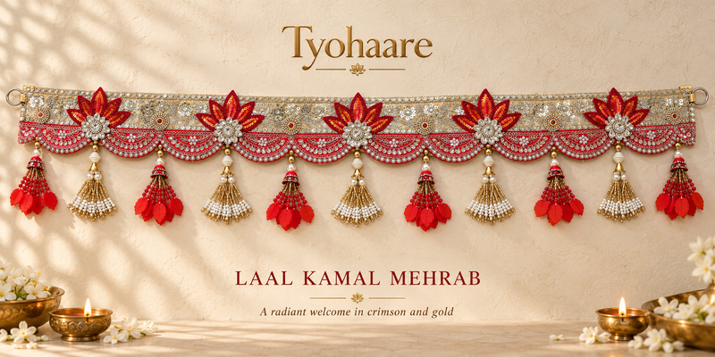 Laal Kamal Mehrab Toran full view