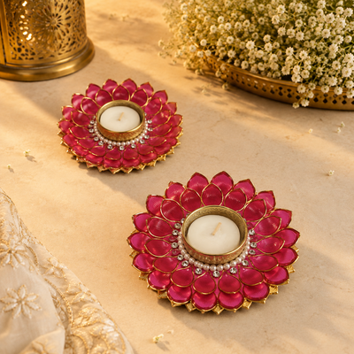 Rani Kamal Fuchsia Tea Light – view 1