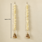 Folder 30 Ivory Floral Bell Hanging - measurement view