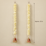 Folder 28 Ivory Red Floral Bell Hanging - measurement view