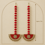 Folder 23 Red Semicircle Hanging - measurement or overall view