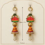 Folder 22 Shubh Labh Lotus Tassel Hanging - measurement view