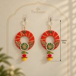 Shubh Labh Wreath Hanging Pair - 9 inch measurement