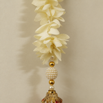 Folder 28 Ivory Red Floral Bell Hanging - detail view