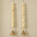 Folder 30 Ivory Floral Bell Hanging - detail view
