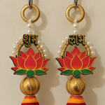 Folder 22 Shubh Labh Lotus Tassel Hanging - detail view