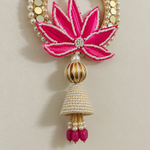Folder 27 Pink Lotus Mirror Hanging - detail view