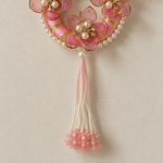 Folder 24 Pink Floral Shubh Labh Hanging - detail view