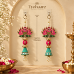 Pink Lotus Shubh Labh Hanging – Pair