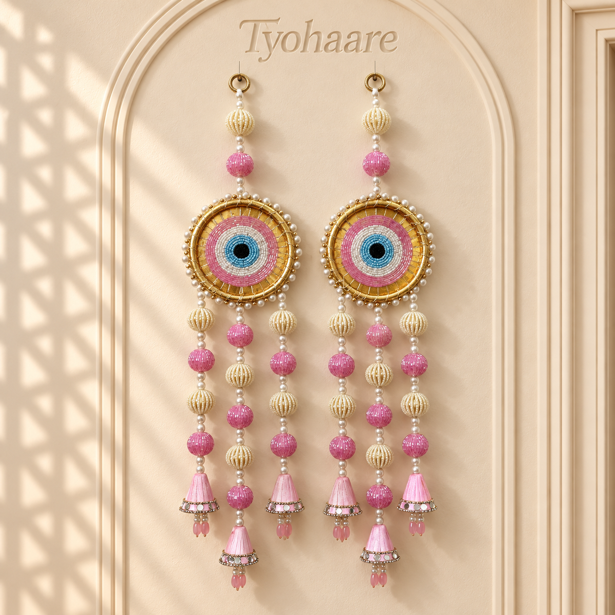 Gulabi Nazar Chakra Hanging – Pair