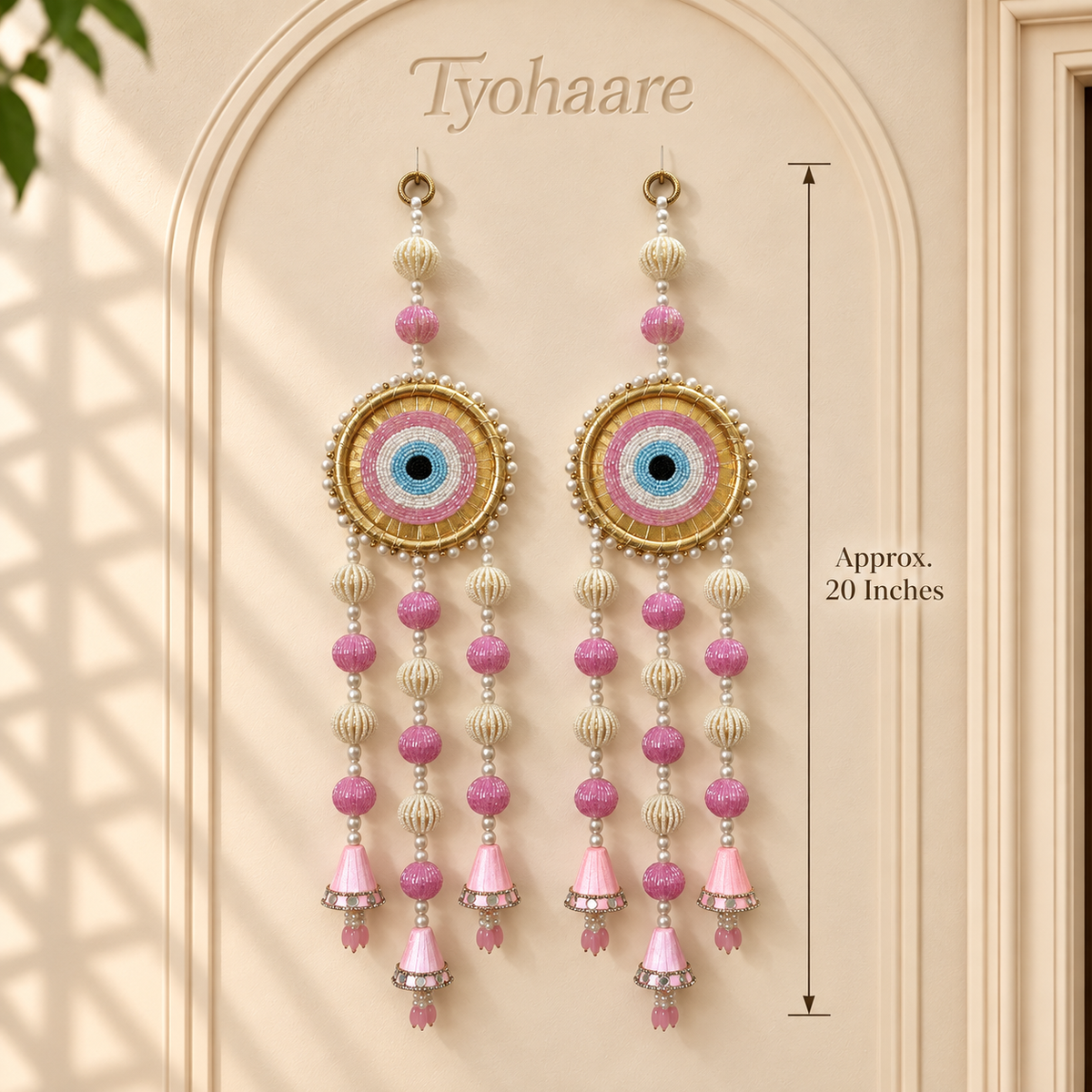 Gulabi Nazar Chakra Hanging – Pair