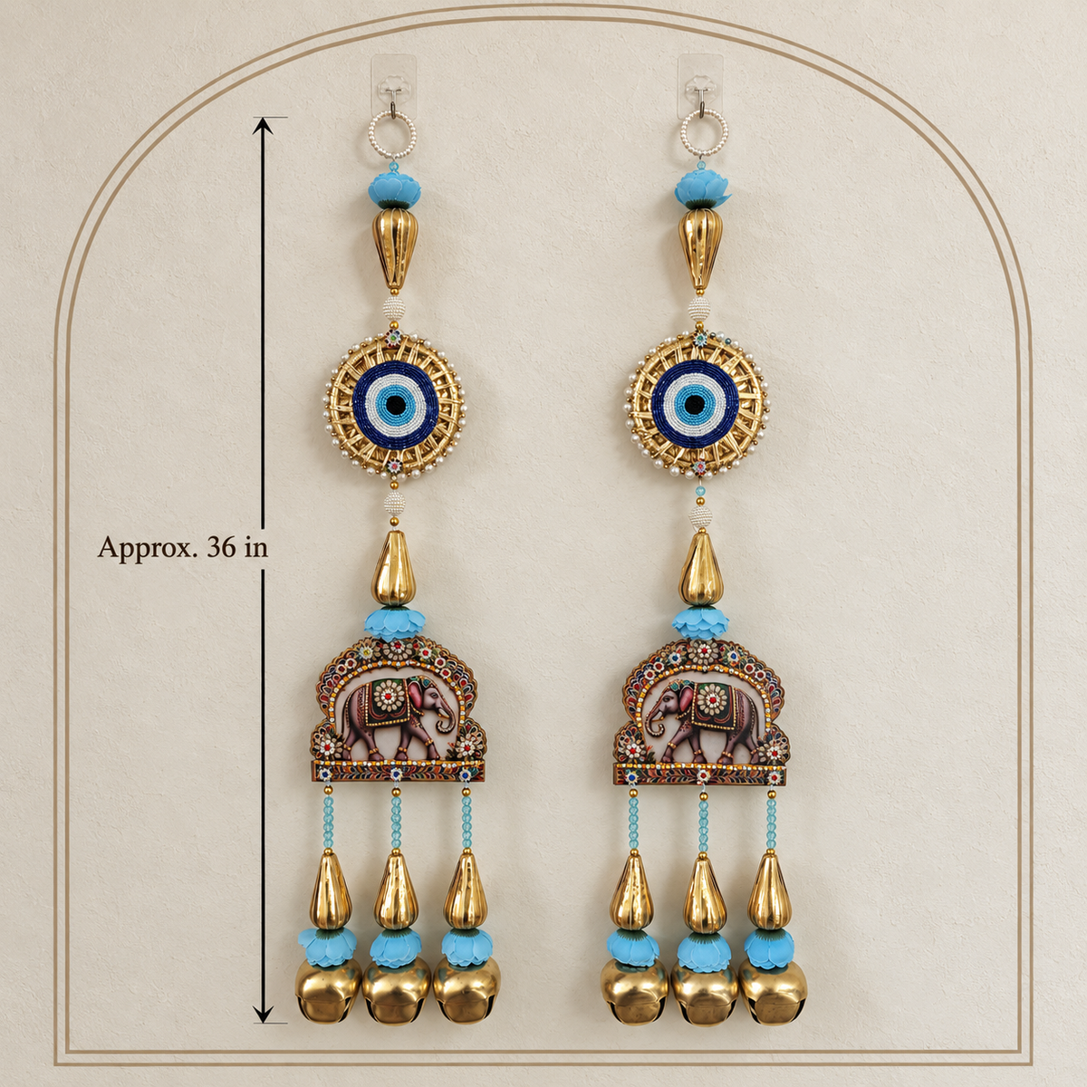 Neel Gaj Evil Eye Festive Hanging - detail view