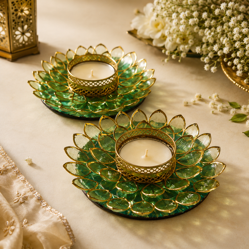 Shubh Deep Festive Tea Light Candle Holders