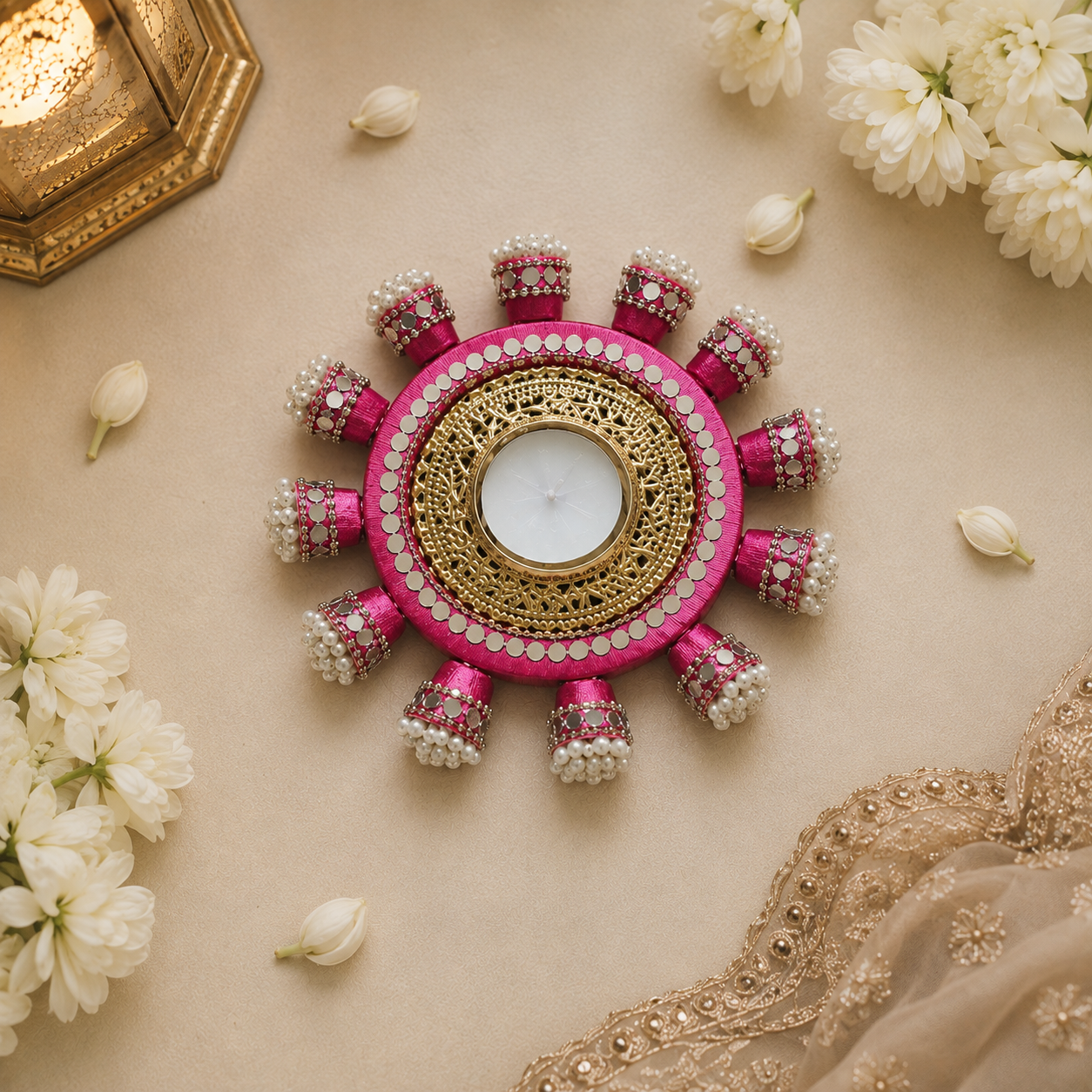 Rangoli Radiance Decorative Tea Light Holders