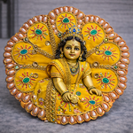 Fuchsia Floral Pearl Laddu Gopal Poshak – Size 0