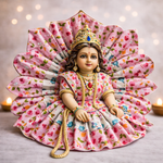Sage Green Floral Petal Laddu Gopal Poshak – Size 1