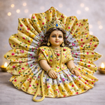 Sage Green Floral Petal Laddu Gopal Poshak – Size 1