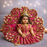 Magenta Pearl Swirl Laddu Gopal Poshak – Size 1