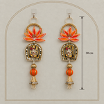 Orange Shubh Labh Ganesha Hanging - Pair of 2