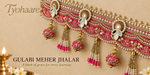 Gulabi Meher Jhalar Toran detailed close-up