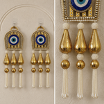Golden Evil Eye Pearl Hanging - detail view