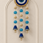 Aasmani Evil Eye Tassel Hanging - detail view