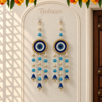Aasmani Evil Eye Tassel Hanging