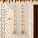 Marigold Jhumka Floral Hanging - detail view