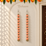 Peach Pom-Pom Bell Hanging