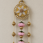 Gulabi Pushp Long Floral Hanging - detail view