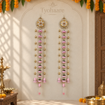 Gulabi Pushp Long Floral Hanging