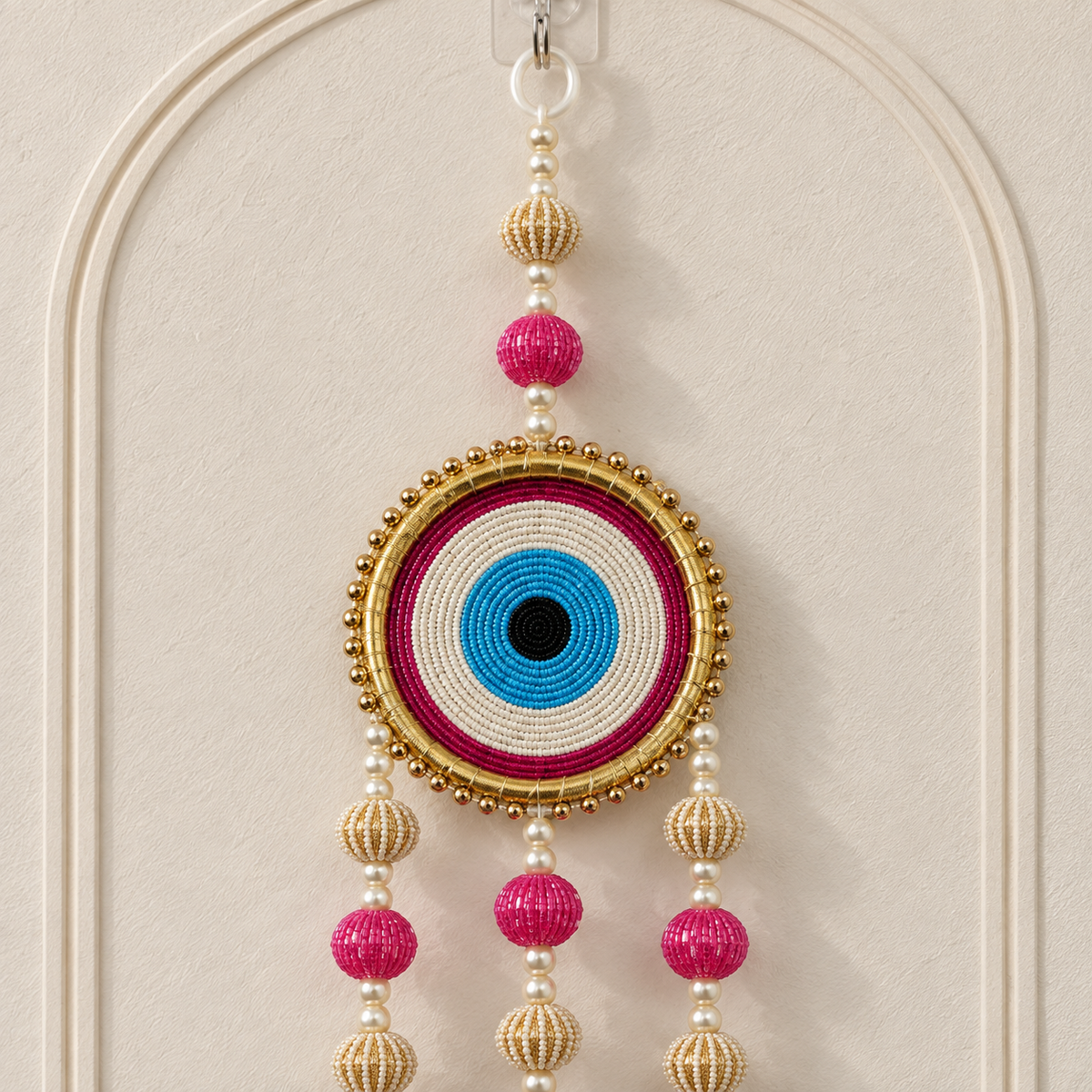 Gulabi Evil Eye Tassel Hanging - detail view
