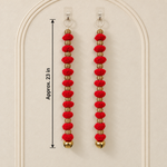 Laal Pom-Pom Bell Hanging - detail view