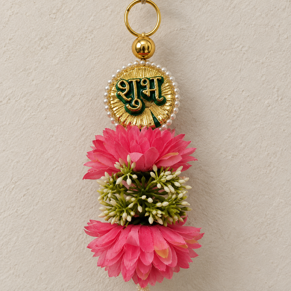 Shubh Labh Ganesha Pearl Hanging - detail view