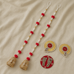 Red Shubh Labh Jhumka Gift Set