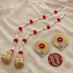 Red Shubh Labh Jhumka Gift Set alternate view