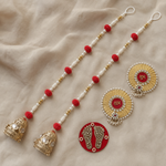 Red Shubh Labh Jhumka Gift Set alternate view