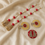 Red Shubh Labh Jhumka Gift Set alternate view