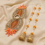 Red Floral Pearl Toran Gift Set