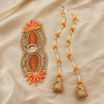 Red Floral Pearl Toran Gift Set alternate view