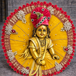 Yellow Red Pearl Paisley Laddu Gopal Poshak – Size 0