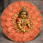 Peach Petal Pearl Laddu Gopal Poshak – Size 6