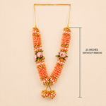 Peach Floral Mala