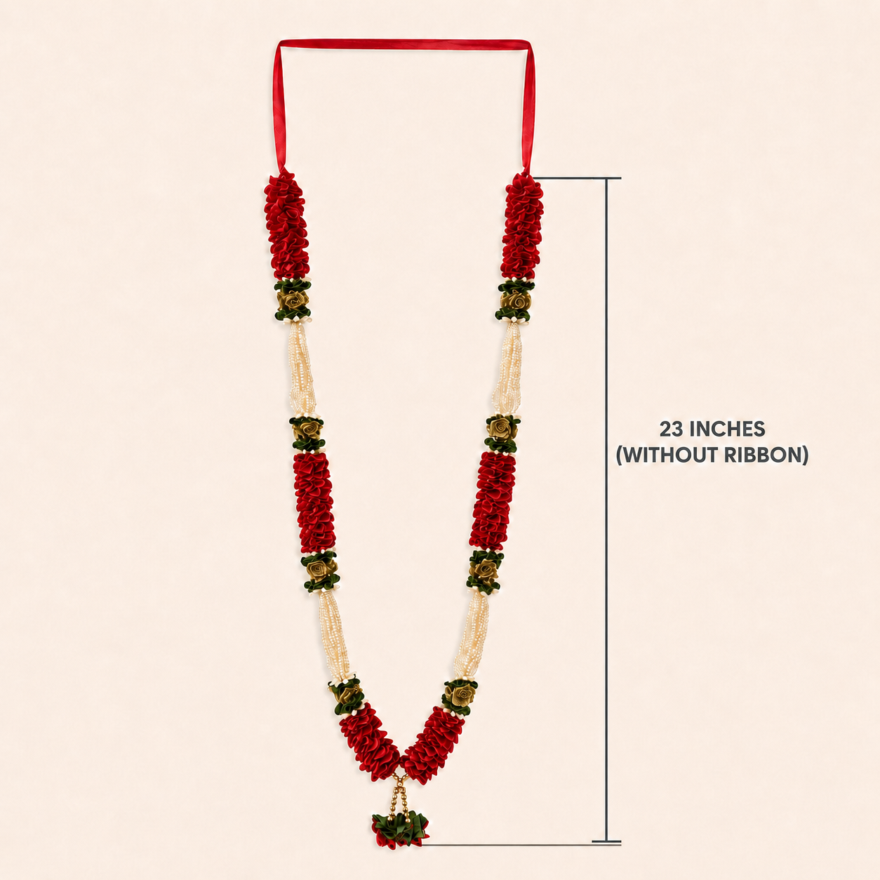 Red Pearl Mala alternate view