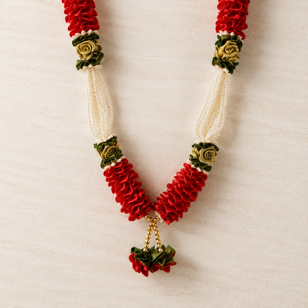 Red Pearl Mala alternate view